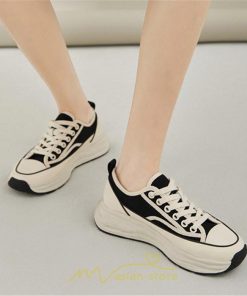 スニーカー | シューズ レディース 靴 レディース靴 帆布 カジュアルシューズ おしゃれ ズック靴 歩きやすい 厚底 春秋 美脚 厚底新作
