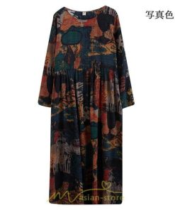 マキシ | 大きいサイズ レディース ワンピース コットン マキシ丈 細魅せ 着痩せ 丸首 サイドポケット 夏 秋 秋服 マキシワンピ 秋用 ゆったり ロング ぽっちゃり