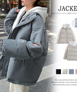 ジャケット・ブルゾン | フーデッド エコダウンジャケット重ね着風