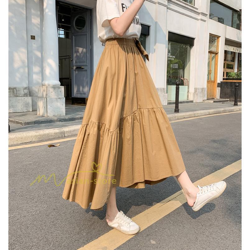 スカート | プリーツロング 春 夏 秋 マキシ 大きいサイズ フレアマキシプリーツ 20代30代40代 韓国ファッション フレア 上品 着痩せ