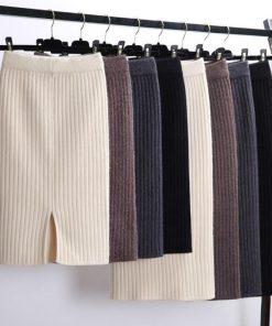 スカート | ニットタイトリブニット セクシー スリット レディース オフィス 膝丈 ミモレ丈 ロングストレッチ 柔らか シルエット 秋冬 大人