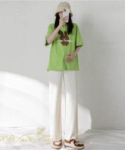 パンツ レギンス | ワイドパンツ マタニティウェア レディース 妊婦 マタニティパンツ 春 夏 秋 新作 薄手 妊婦服 産前 ウエスト調整 柔らか シンプル カジュアルパンツ 無地