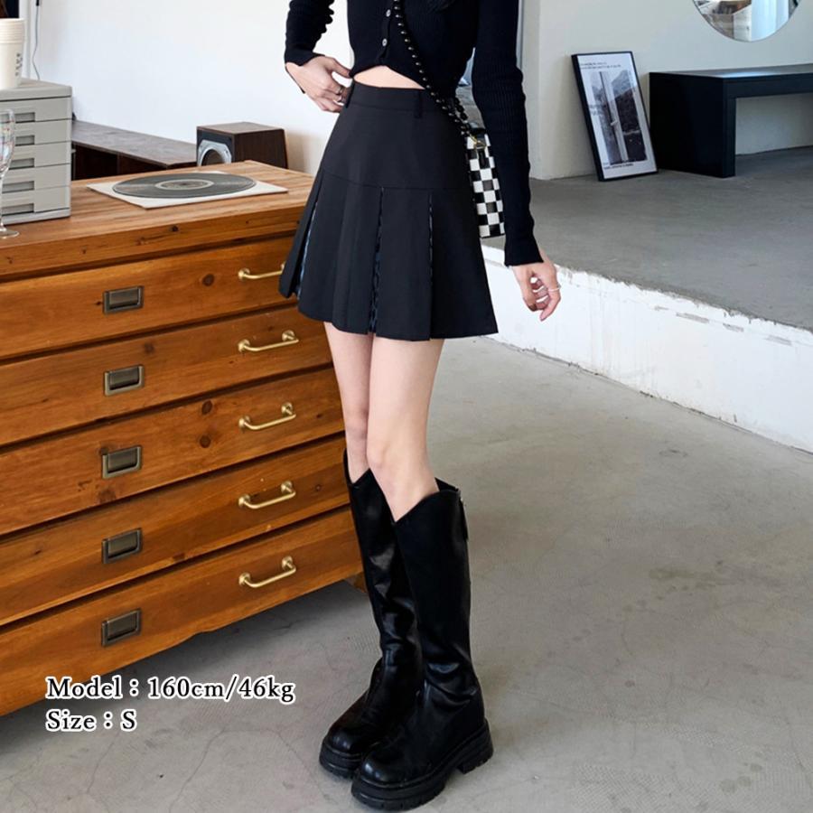 ミニスカート | ボックスプリーツスカート美脚ミニスカート