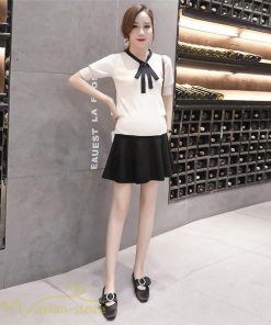 スカート | マタニティレディース ミニショート丈 無地 Aライン 着痩せ 大きいサイズ フレア 上品 ゆったり おしゃれ マタニティウェア 無地