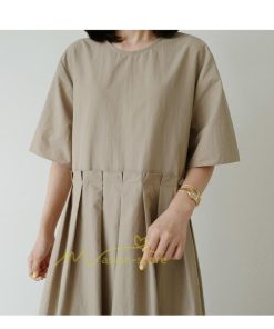 マキシ | ワンピース プリーツ Aライン 夏ワンピース 春 夏 秋 半袖 ロング マキシ丈 ロングワンピース お出かけ マキシワンピース カジュアル 着痩せ 20代30代40代50代