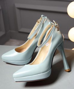 パンプス | ハイヒール シューズ ポインテッドトゥ ヒール 大きいサイズ レディース 走れる 細ヒール アンクルストラップ 宴会 歩きやすい ストラップ