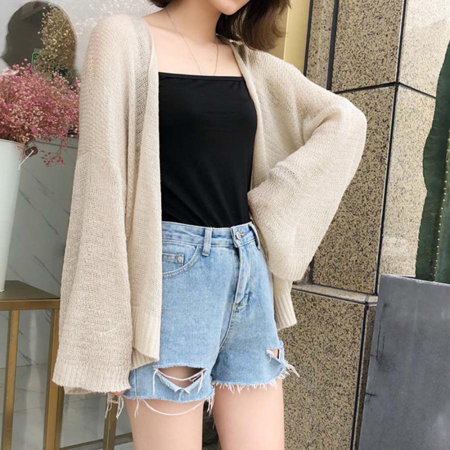 カーディガン | トップス 前開き 薄手 夏