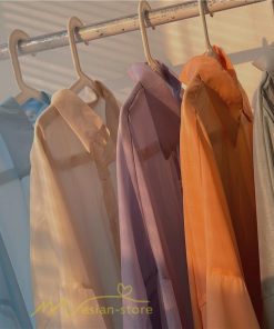 カーディガン | UVカット 接触冷感 シャツ レディース サマーシフォン 透け感 冷房対策 涼感 ひんやり 薄手 シンプル トップス 長袖 体型カバー