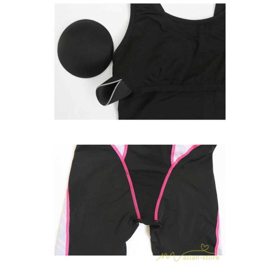 送料無料セール | 水着 レディース 体型カバー スポーツ スイムウェア フィットネス 水着 袖なし パット付き ワンピース水着 ひざ丈 防水速乾性 練習用 水泳 スイミング 女性