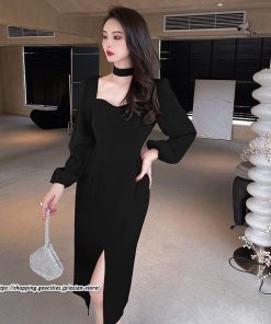 タイト | セクシーワンピース 二次会ワンピース 上品 高級感 ワンピース 長袖 タイトワンピース スリム 美ライン スリット お呼ばれワンピース 結婚式 オフィス 通勤