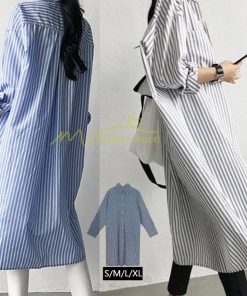 ミディアム | シャツ レディース シャツワンピース ロングシャツ 長袖 薄手 ポリエステル 秋 夏