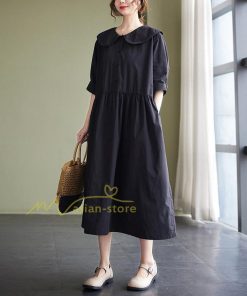 マキシ | 【大人風ロングワンピ】ワンピース レディース 夏 シンプル 無地 大人 通勤着 ロングワンピース ゆったり 20代30代40代 2022 お出かけ 着痩せ カジュアル 上品