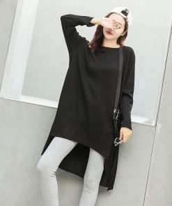 ワンピース | スリットtシャツ レディース ゆったり ロング丈 チュニック ワンピース