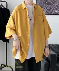 シャツ | 半袖 着痩せ 日常 おしゃれ カジュアル 韓国風 無地 新作 2021 夏コーデ ライトアウター ポケット 通勤通学 トップス ワイドゆったり 人気 上品