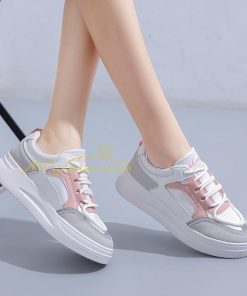 スニーカー | スニーカー レディース レディースシューズ ローカット 靴 フラットシューズ ぺたんこ ウォーキングシューズ Pu革 厚底靴 歩きやすい 厚底スニーカー 美脚