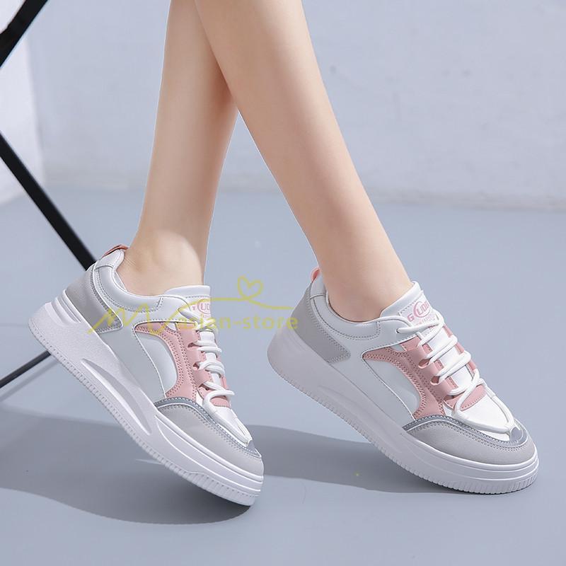 スニーカー | スニーカー レディース レディースシューズ ローカット 靴 フラットシューズ ぺたんこ ウォーキングシューズ Pu革 厚底靴 歩きやすい 厚底スニーカー 美脚