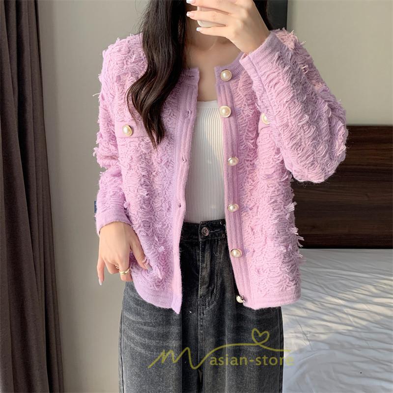 カーディガン | 2022秋冬ニットアウター レディース ニットニット セーター 長袖 羽織り フロントボタン 可愛い トップス 20代40代 通学通勤