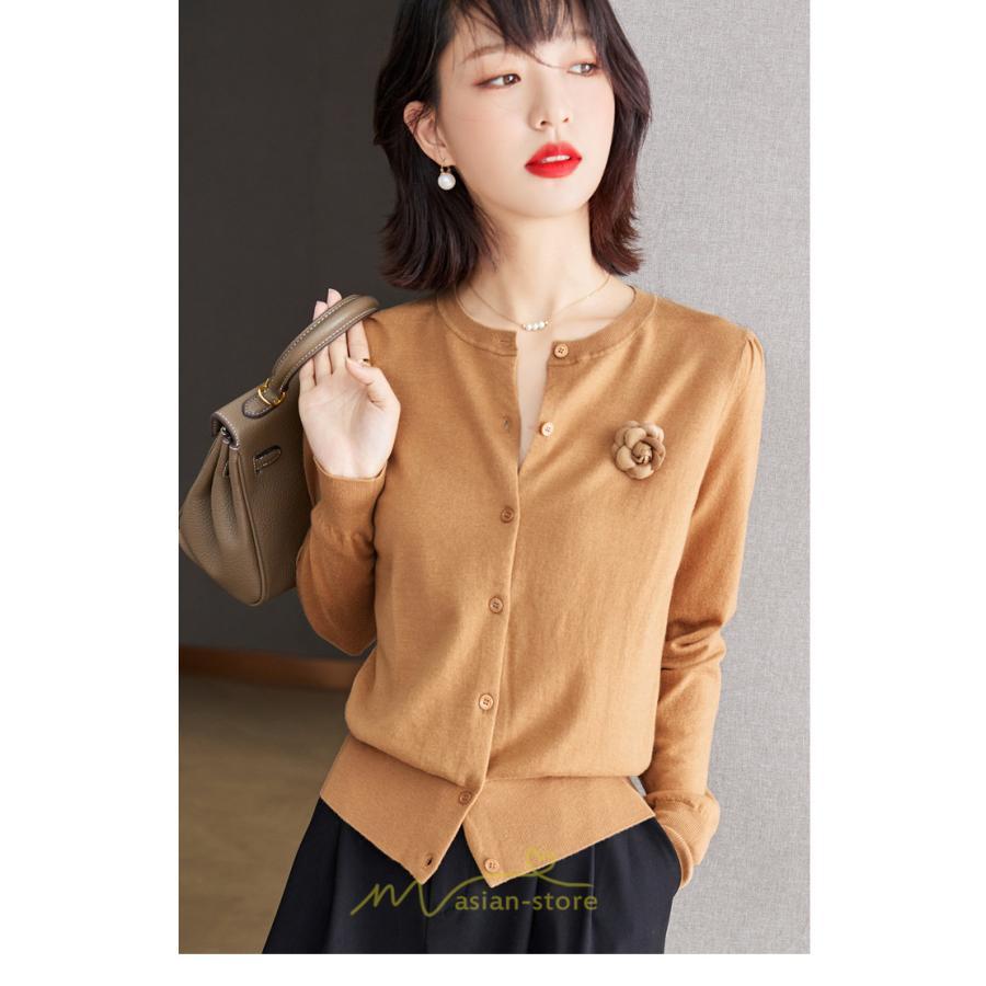 ニット・セーター | カーディガン ニット レディース ニットカーディガン シンプル 無地 秋 冬 制服 会社 柔らかい 羽織り 楽チン ナチュラル 通学 カジュアル おしゃれ 通勤