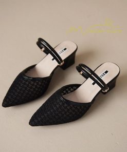 サンダル ミュール | チャンキーヒール サンダル レディース ミュール 2way パンプス 靴 春夏 疲れにくい 美脚 ミュールパンプスサンダル ポインテッドトゥ かかとなしパンプス