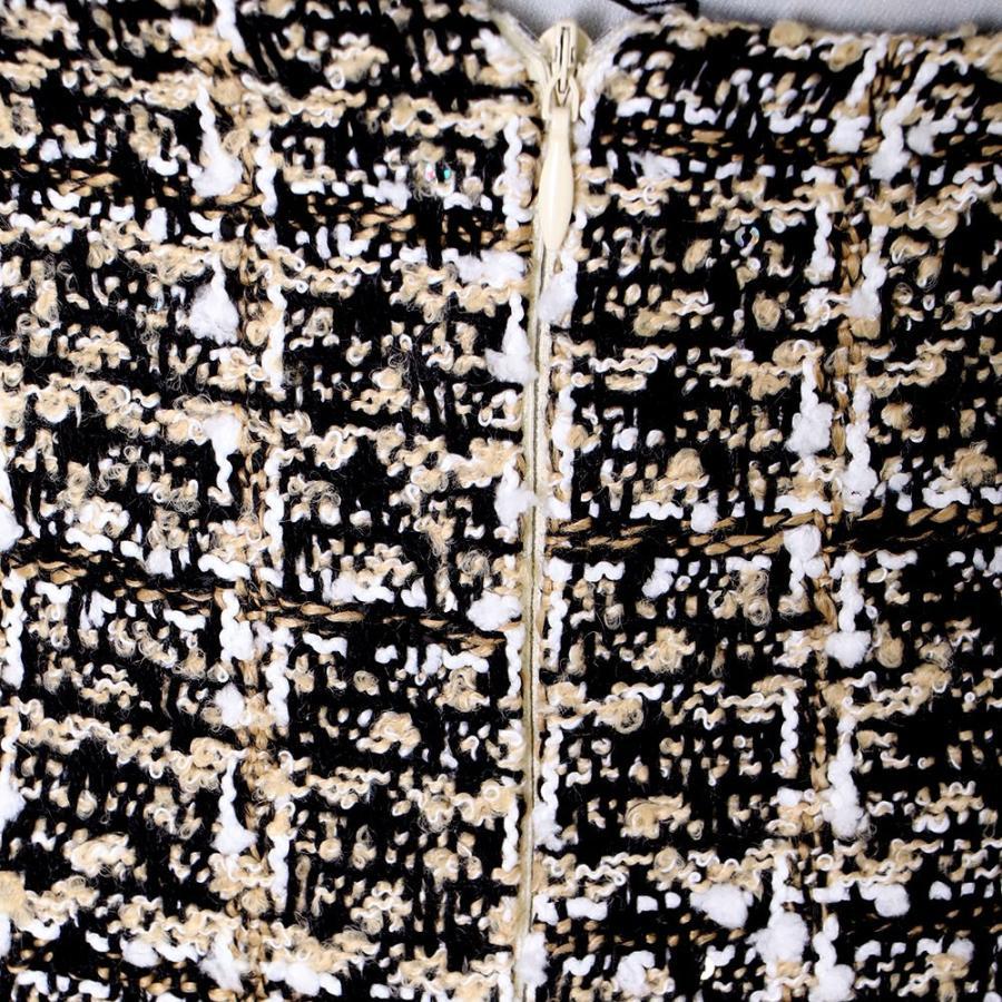 ひざ丈スカート | タイトスカート ハイウエスト チェック柄 レディース 台形スカート スカート ミニスカート ツイード