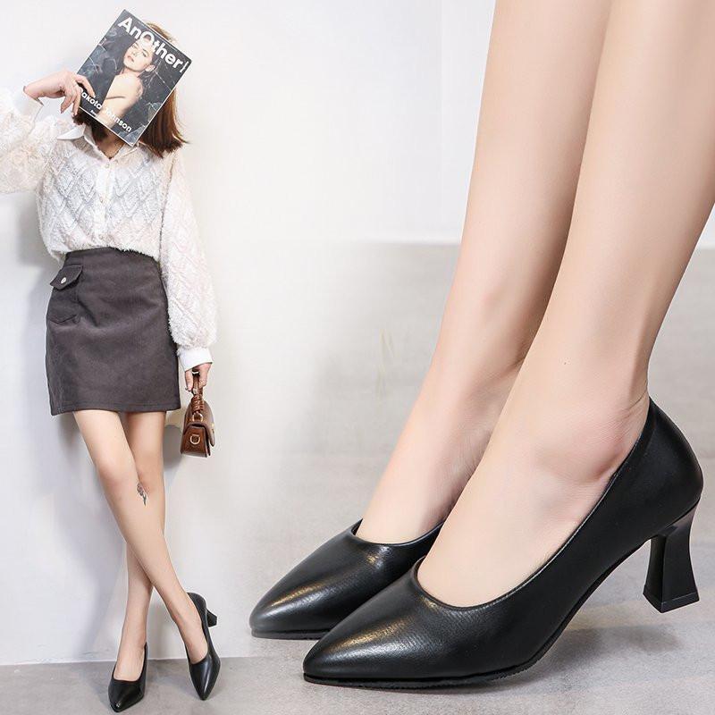 パンプス | 合皮レディース ポインテッドトゥ ピンヒール ストラップなし 黒 大きいサイズ ハイヒール 滑り止めソール パンプス 柔らかい生地 スリップオン