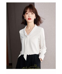 シャツ・ブラウス | ブラウス レディース 長袖 秋冬 オフィス フォーマル スーツ インナー 白 シフォン 大きいサイズ ビジネス 20代 通勤 40代 体型カバー 30代 秋服