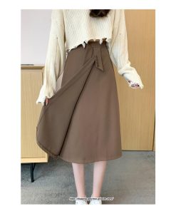 スカート | ロングロング丈 ミモレ丈 ミモレスリット 秋 冬 秋冬 高見え カジュアル Aライン 小柄 キレイめ 通学 着痩せ 通勤 2022新作