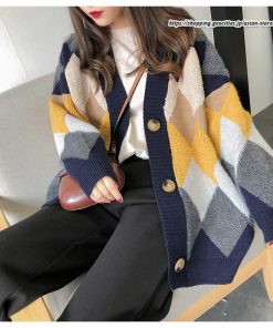 カーディガン | ニットレディース アウター ニットアウター 羽織り フロントボタン ボリューム感 大きめ ゆったり 20代30代 ミドル ゆるシルエット