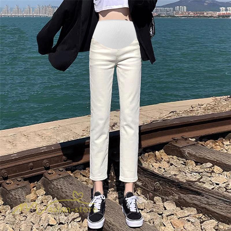 パンツ レギンス | マタニティ パンツ デニムパンツ レディース ジーンズ 妊婦服 産前 マタニティウェア 9分丈 8分丈 大きいサイズ テーパード デニム 着痩せ 日常感 ボトムス