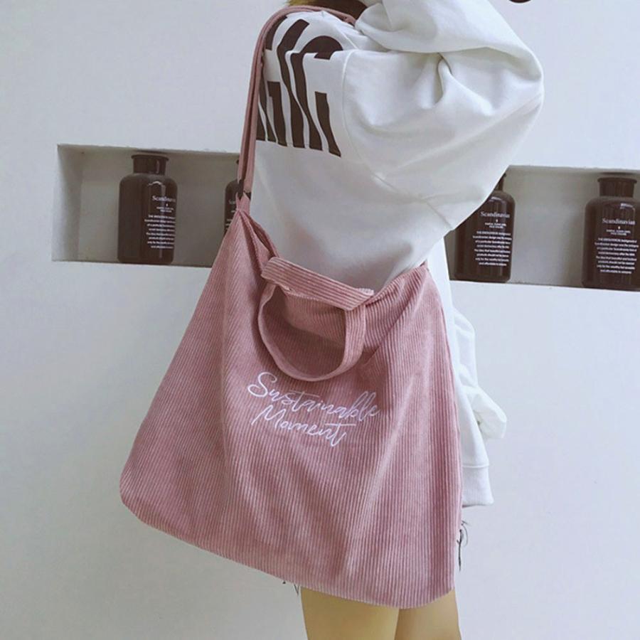 ショルダーバッグ | キャンバスバッグ レディース 刺しゅう 2way 大容量 トートバッグ