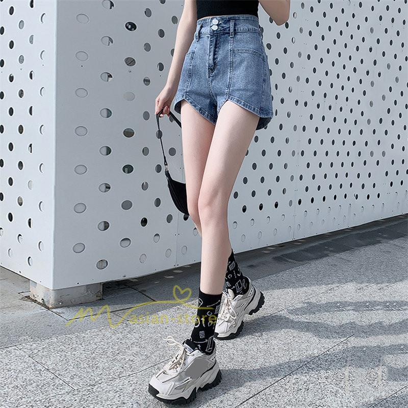 ショートパンツ | レディース デニム 短パン ジーンズ ボトムス 20代30代40代 カジュアル お出かけ 通勤通学 韓国風 ファッション 上品 着痩せ