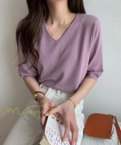 tシャツ・カットソー | Tシャツ レディース 半袖 トップス カジュアル Tシャツ 大きい ゆるTシャツ ゆるカットソー Vネック 20代30代40代50代 上品 上品 お出かけ 通勤通学 着回し