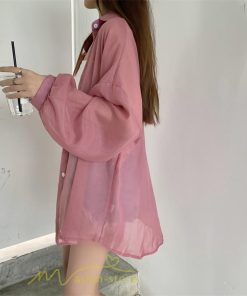 カーディガン | UVカット 接触冷感 シャツ レディース サマーシフォン 透け感 冷房対策 涼感 ひんやり 薄手 シンプル トップス 長袖 体型カバー