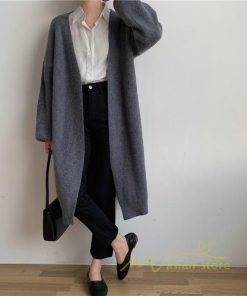 カーディガン | ロングニット2022秋冬 レディース アウター パフスリーブ 羽織り 長袖 ニット 20代40代 ニットカーデ 通学通勤 大人 セーター