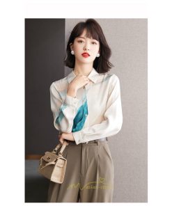 シャツ・ブラウス | ブラウス シャツ レディース 長袖 トップス 羽織り 秋 冬 綺麗  おしゃれ キレイめ 可愛い 着痩せ お出かけ 40代 上品 50代 オシャレ 30代 20代 優雅