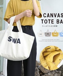 トートバッグ | ロゴ キャンバス 韓国風