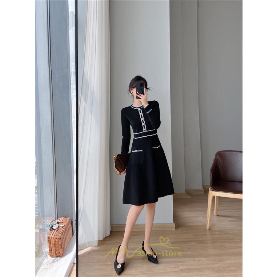 ニットワンピース | ワンピース レディース ニット ワンピース ニット チュニック 膝丈 ロング 長袖 着痩せ 20代30代40代50代 送料無料 秋冬 可愛い 秋冬コーデ