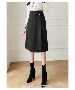 スカート | ミモレ丈ひざ丈レディース 無地 きれいめ 30代 40代 50代 着やせ 上品 通勤 通学 ラシャ 通勤 キレイめ 2022新作 暖か 秋冬