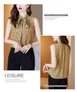 キャミソール タンクトップ | タンクトップ ドット柄 レディース 秋 秋服 レイヤード インナー ノースリーブ 重ね着 とろっと滑らかな肌触りの落ち感素材 しわにくい リボン ベーシック