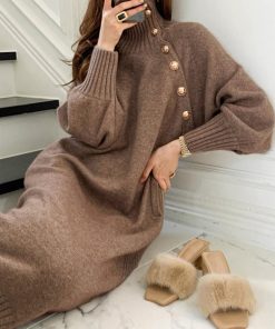 ドレス | ニットワンピース 長袖 レディース 秋冬