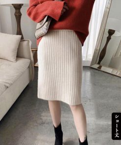 ひざ丈スカート | ニットスカートレディース大人セクシー
