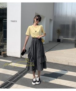 スカート | プリーツロング 春 夏 秋 マキシ 大きいサイズ フレアマキシプリーツ チェック柄 通勤通学 20代30代40代 不規則 フレア