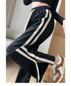 チノ・テーパード・ジョガー・スキニーパン | スウェットパンツ レディース コーデ ボトムス ワイドパンツ 美脚 ハイウェスト スリム 着痩せ ロング 送料無料 サイドライン お出かけ 部屋着 美脚 脚長