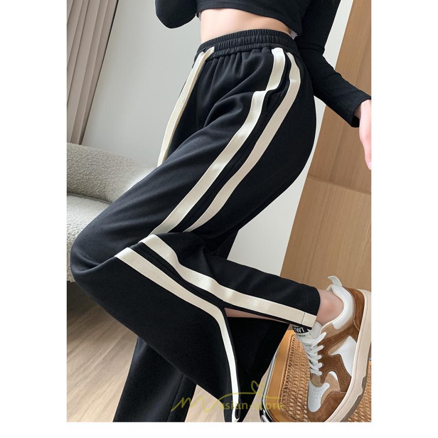 チノ・テーパード・ジョガー・スキニーパン | スウェットパンツ レディース コーデ ボトムス ワイドパンツ 美脚 ハイウェスト スリム 着痩せ ロング 送料無料 サイドライン お出かけ 部屋着 美脚 脚長