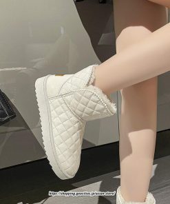 ブーツ | ムートンレディース 靴 スノーシューズ ショート裏ボア 裏起毛 秋冬 防寒 シューズ あったか 歩きやすい 20代30代40代50代