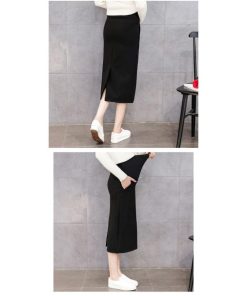 マタニティ | マタニティスカート 調整可 産前産後 妊婦妊娠 ミモレ丈スカート ママスカート 膝丈 秋服 レディース 秋スカート スカート マタニティウェア 腹包み 秋冬