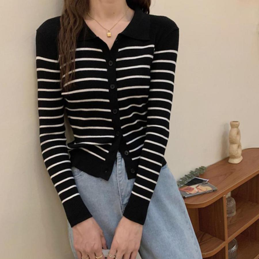 ニット・セーター | ボーダー柄 ニット トップス レディース