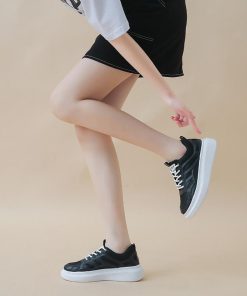 スニーカー | レディースシューズ レースアップ ローカット 厚底靴 履きやすい カジュアルシューズ フラットシューズ ローカットシューズ