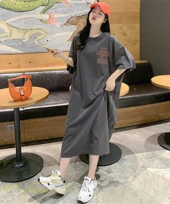 ワンピース | ゆるマタニティウェア レディース 着痩せ 夏 上品 妊婦服 大きいサイズ 体型カバー ゆったり ひざ下丈 マタニティ送料無料