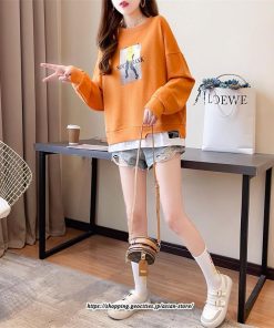 パーカー | トレーナー レディース おしゃれ スウェット 長袖 トップス 春 秋 大きいサイズ レイヤード風 韓国 ゆったり コットン 送料無料 丸首 クルーネック 綿 重ね着風